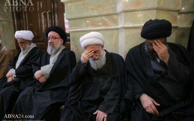Secretary-General of AhlulBayt (a.s.) World Assembly attends at funeral c ( (7).jpg